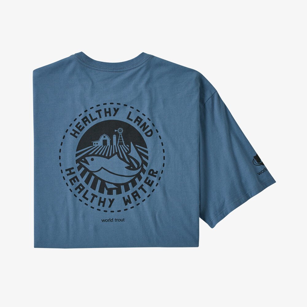 Patagonia Men's Safeguard Stencil World Trout Organic T-Shirt