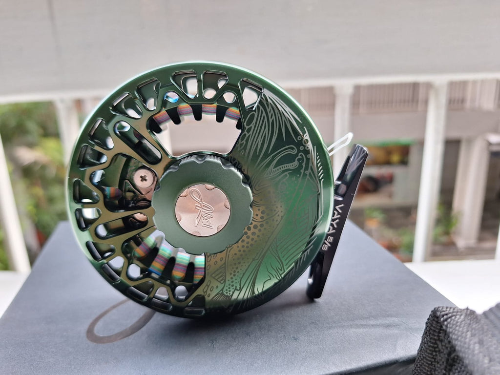 Abel Vaya 5/6 Fly Reel - Deep Green On The Hunt – Another Fly Story