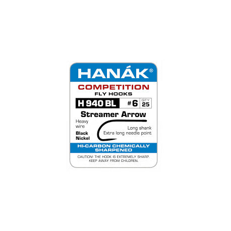 Hanak H940BL Streamer Arrow Fly Hooks