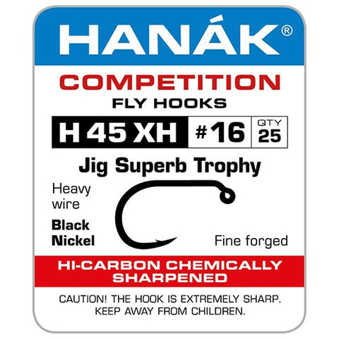 Hanak H45XH Jig Superb Trophy Fly Hooks