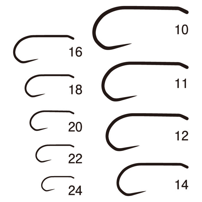 Gamakatsu Fly Hooks – No. 24, B11-B, Barbless, Flat Black, 20-Pack For Trout Fishing