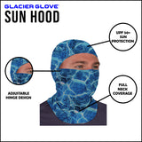 Glacier Glove Blue Camo Sun Hood