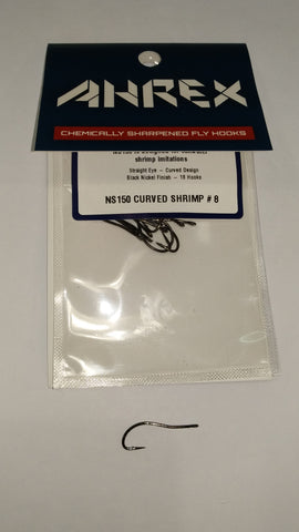 Ahrex NS150 Curved Shrimp Fly Hooks
