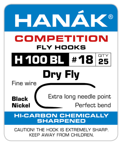 Hanak H100BL Dry Fly Hooks