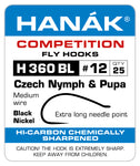 Hanak H360BL Czech Nymph & Pupa Hooks