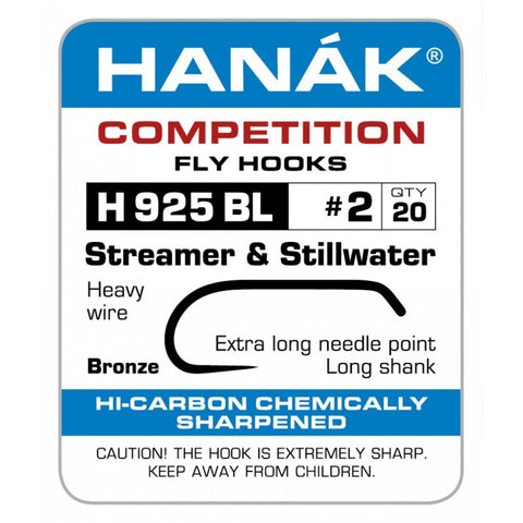 Hanak H925BL Streamer and Stillwater Barbless Hooks